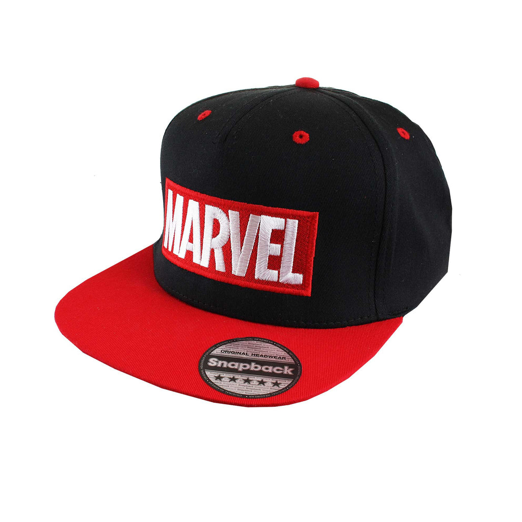 Marvel Mens Comics Logo Cap - Black/Red