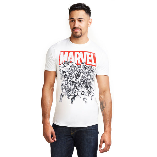 Marvel Mens - Collective Comics - T-Shirt - White