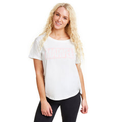 Marvel Ladies - Comic Logo - Fashion T-Shirt - White