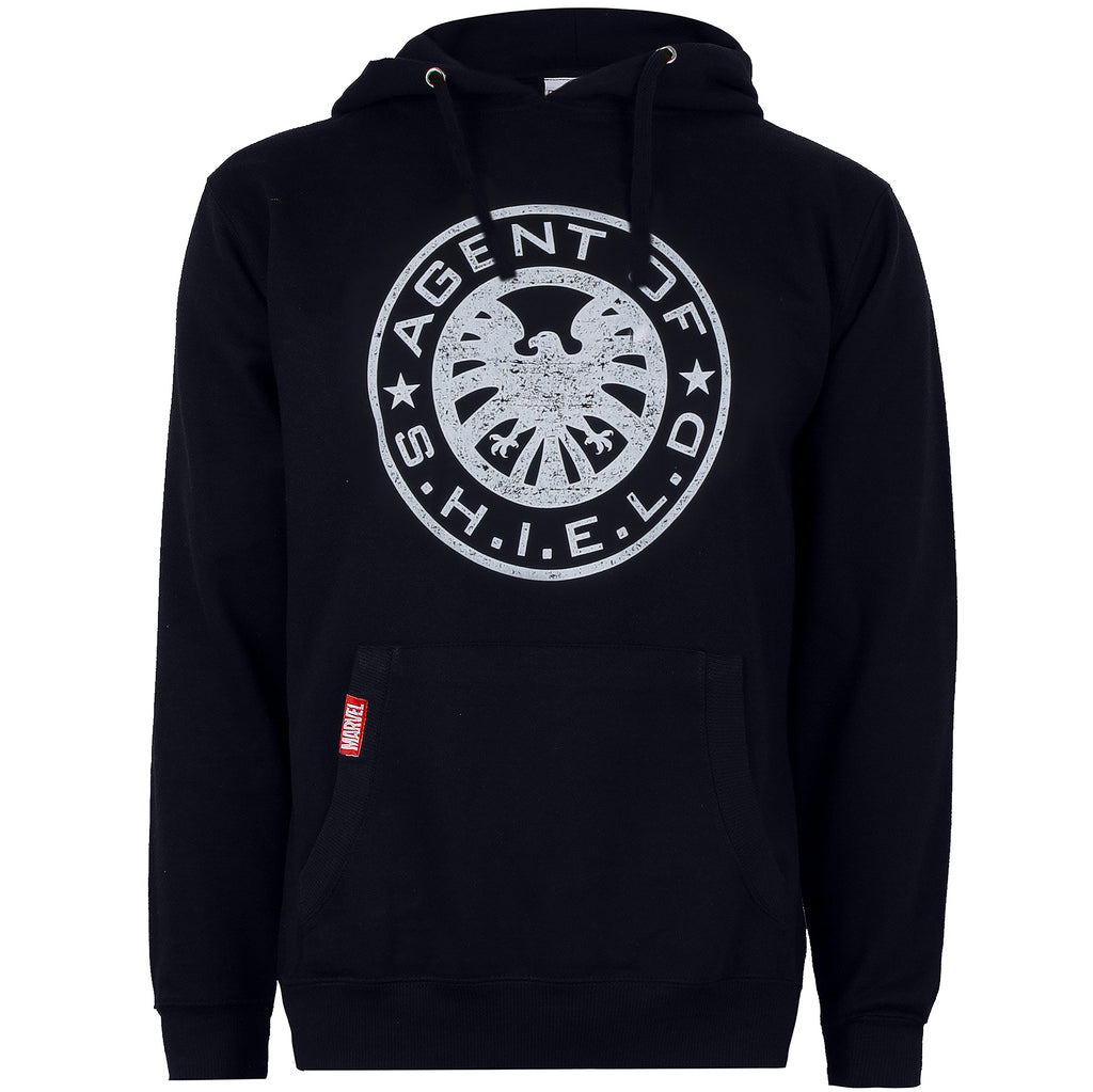 Marvel Mens -Retro Shield Logo - Hoodie - Navy