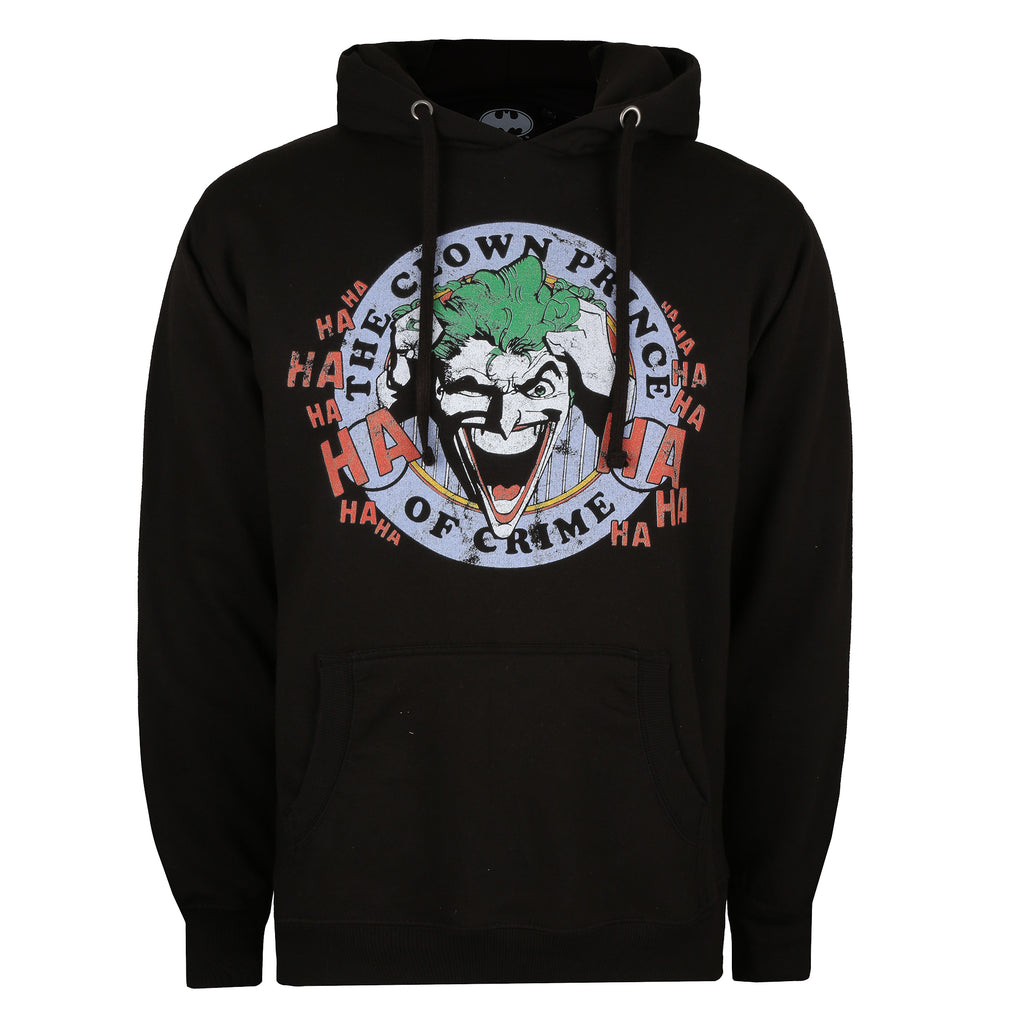 DC Comic Mens - Smile Emblem - Pullover Hood - Black