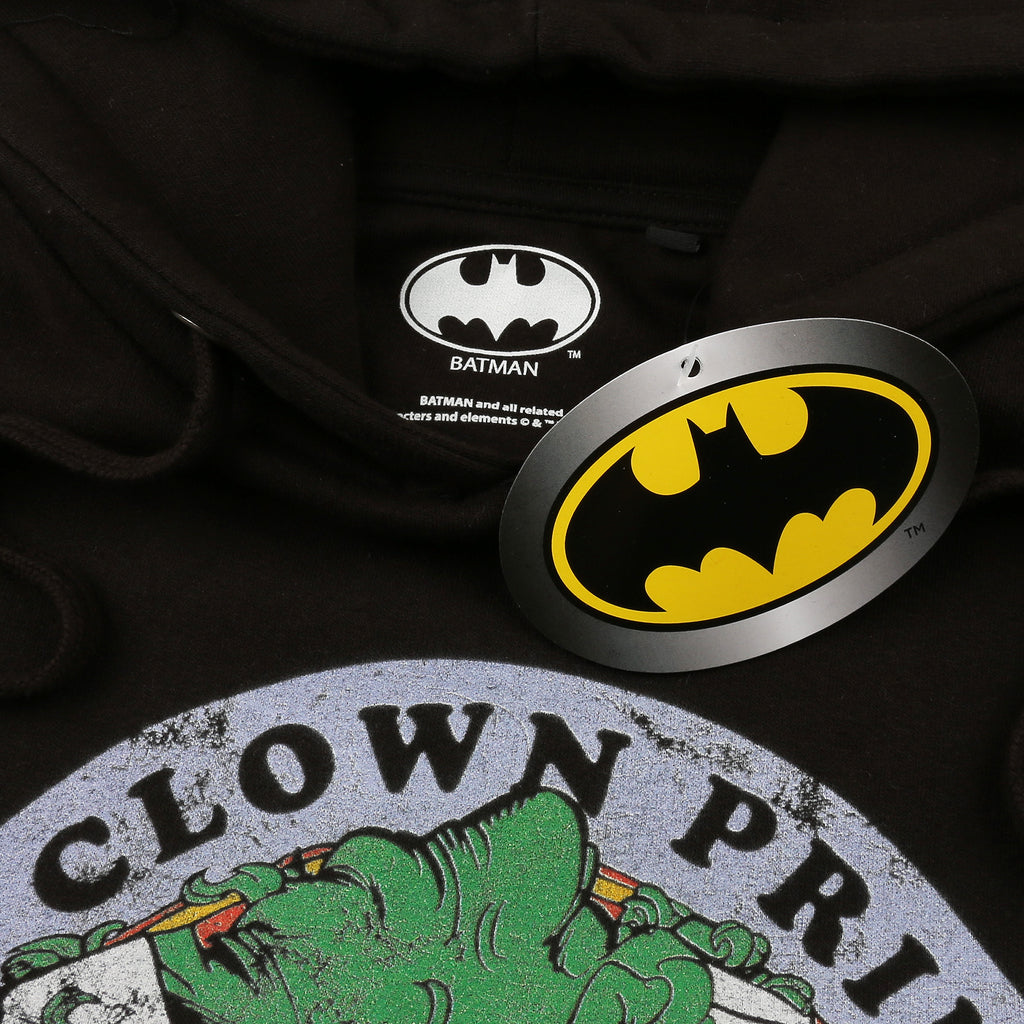 DC Comic Mens - Smile Emblem - Pullover Hood - Black