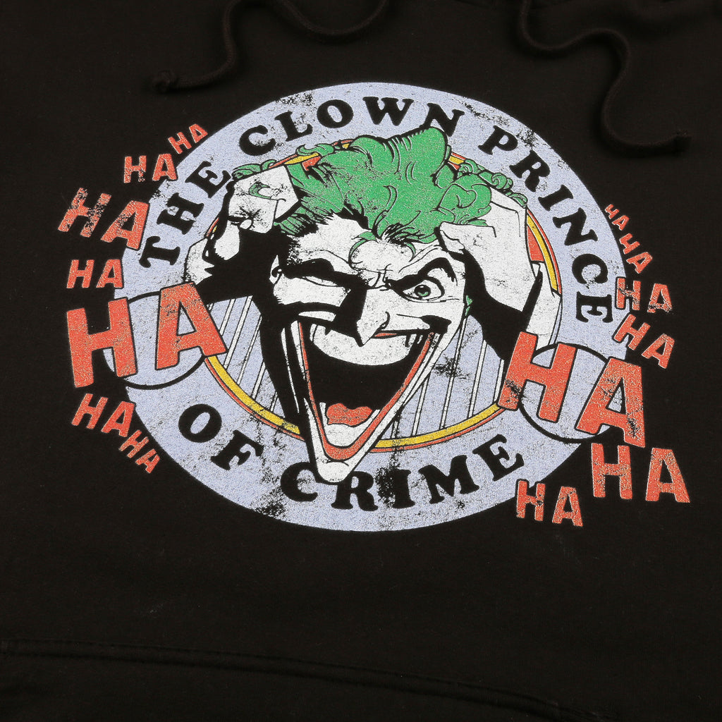 DC Comic Mens - Smile Emblem - Pullover Hood - Black