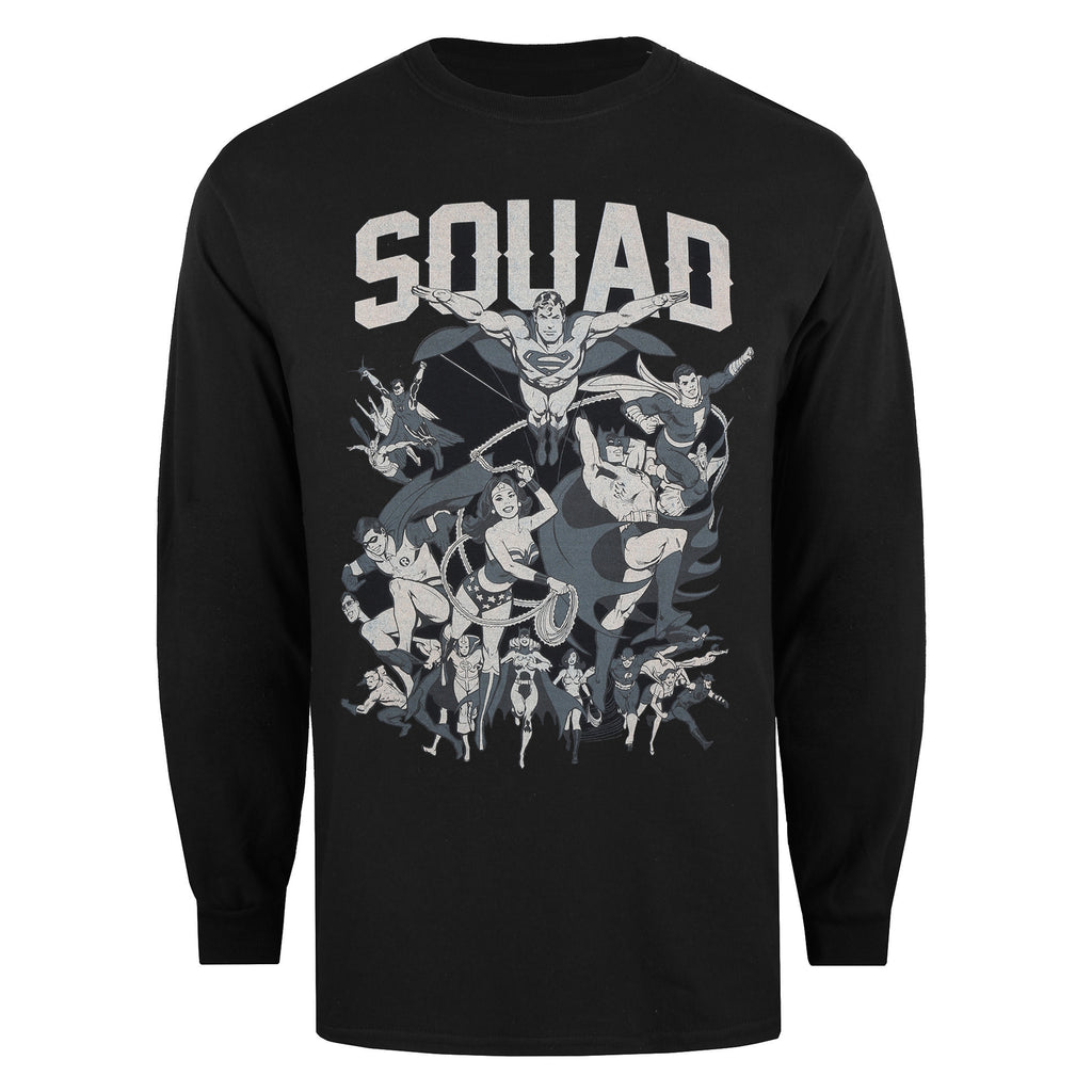 DC Comics Mens - Squad - Long Sleeve T-shirt - Black