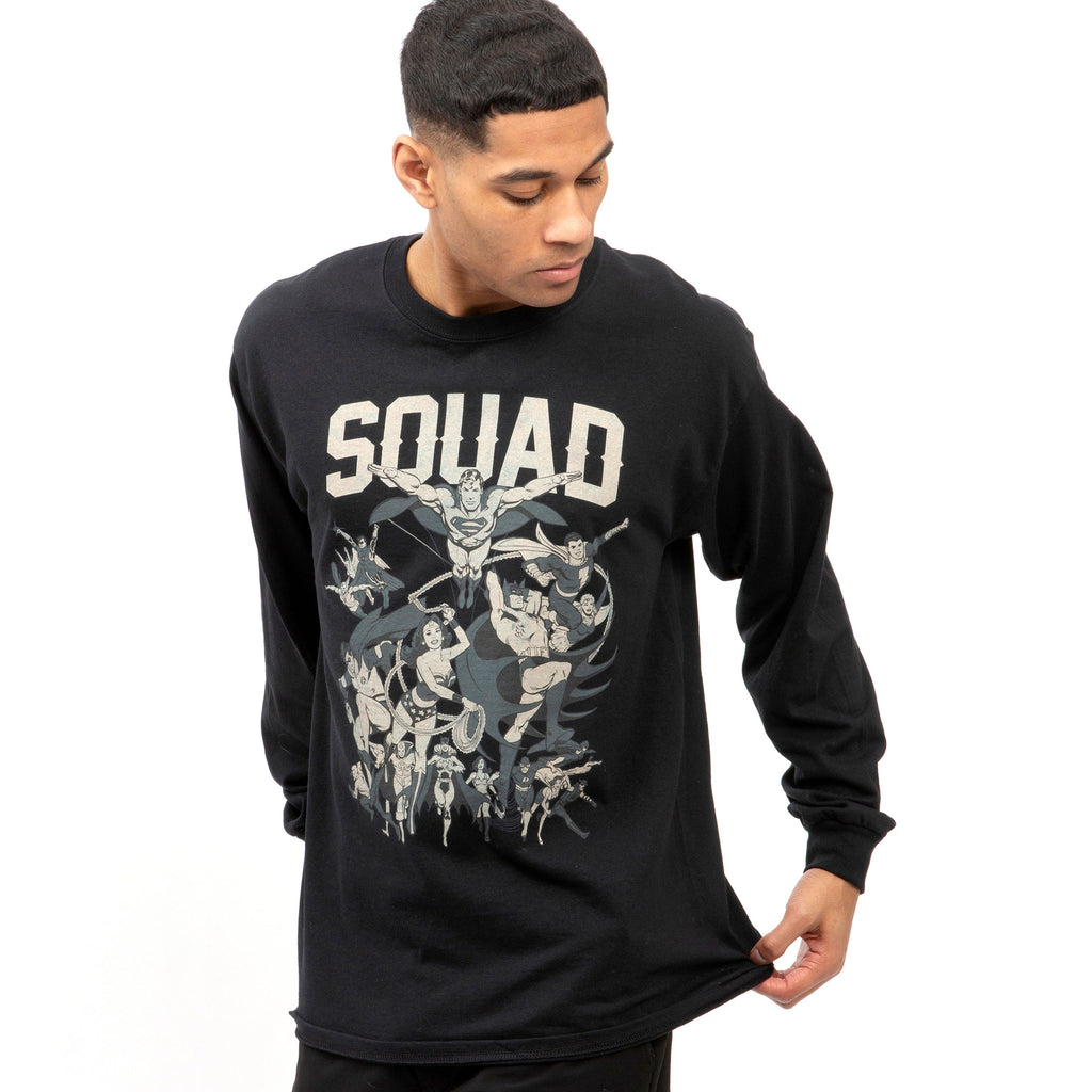 DC Comics Mens - Squad - Long Sleeve T-shirt - Black