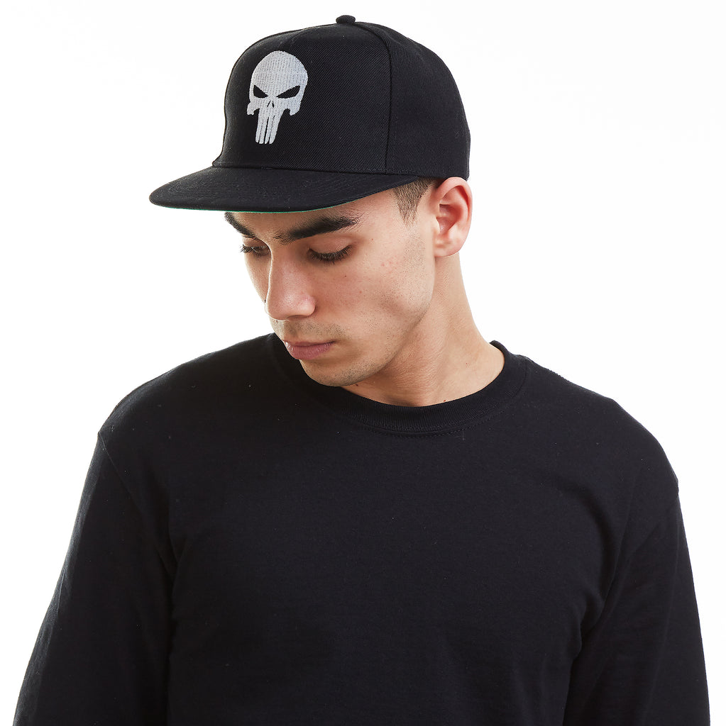 Marvel Mens - Snapback Cap - Punisher Skull - Black