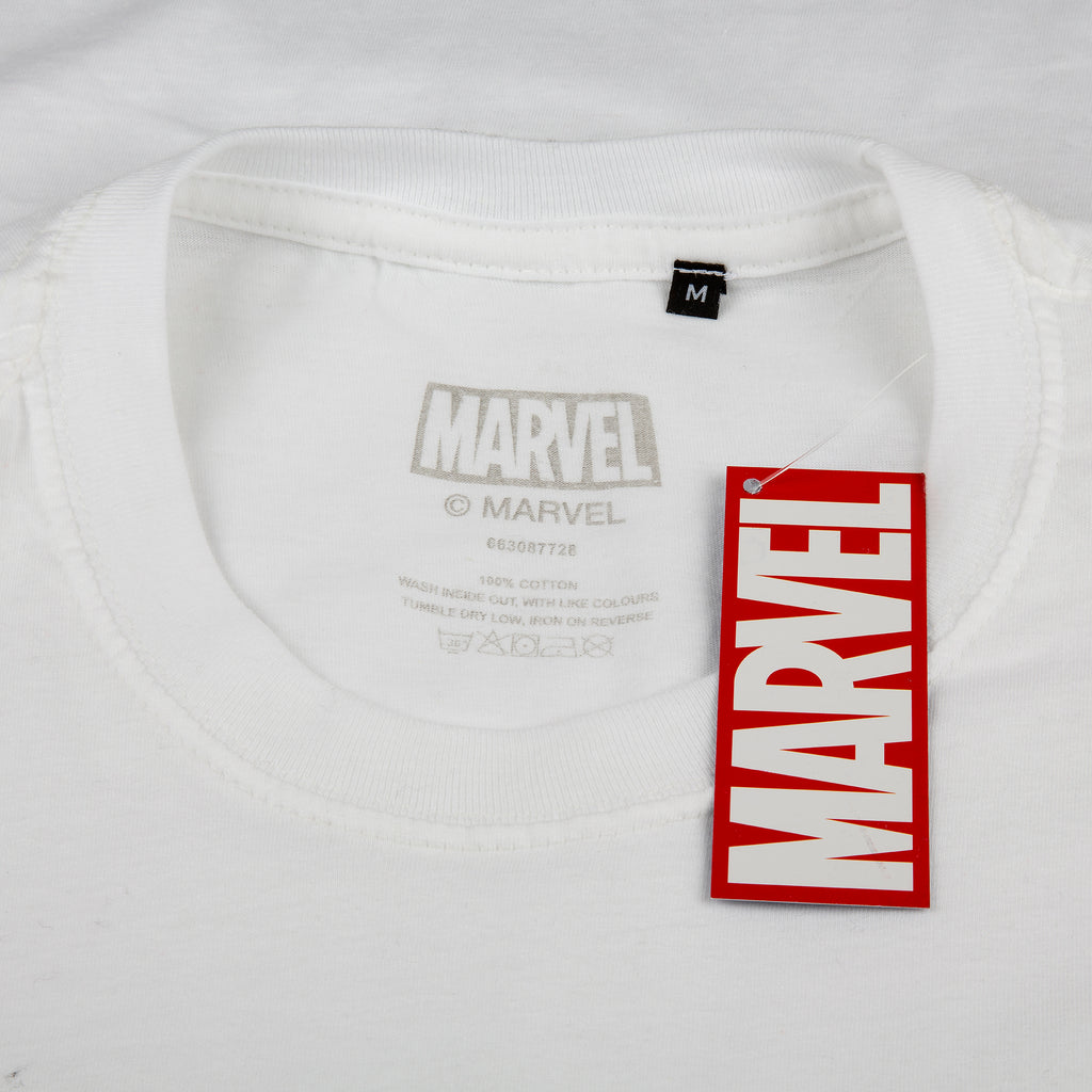 Marvel Mens - Web Logo - T-shirt - White