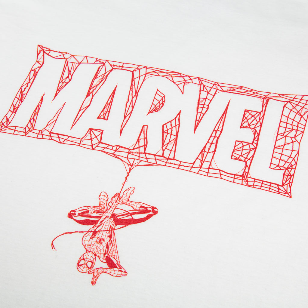 Marvel Mens - Web Logo - T-shirt - White