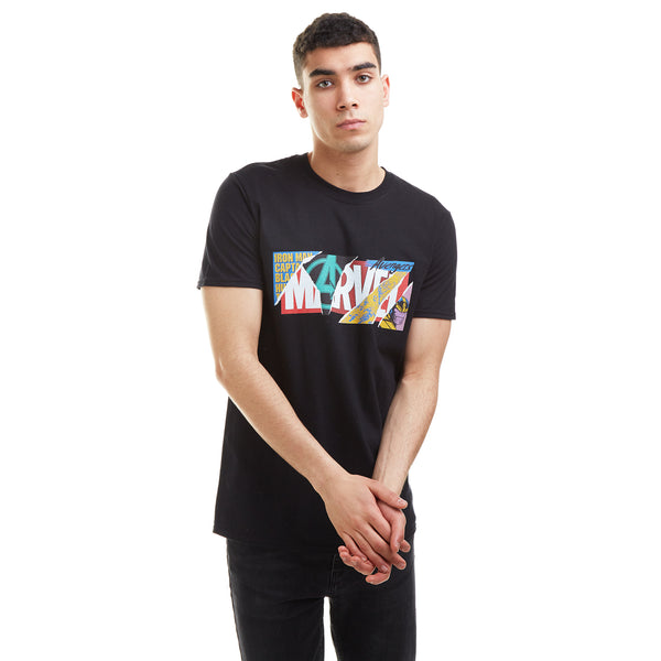 Marvel Mens - Scrapbook Logo - T-shirt - Black