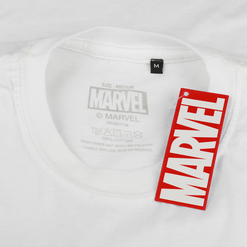 Marvel Mens - Scrapbook Logo - T-shirt - White