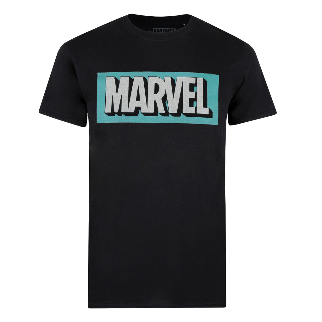 Marvel Mens - Retro Logo - T-shirt - Black