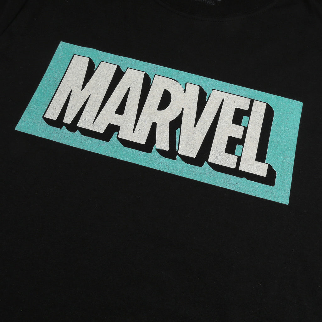 Marvel Mens - Retro Logo - T-shirt - Black