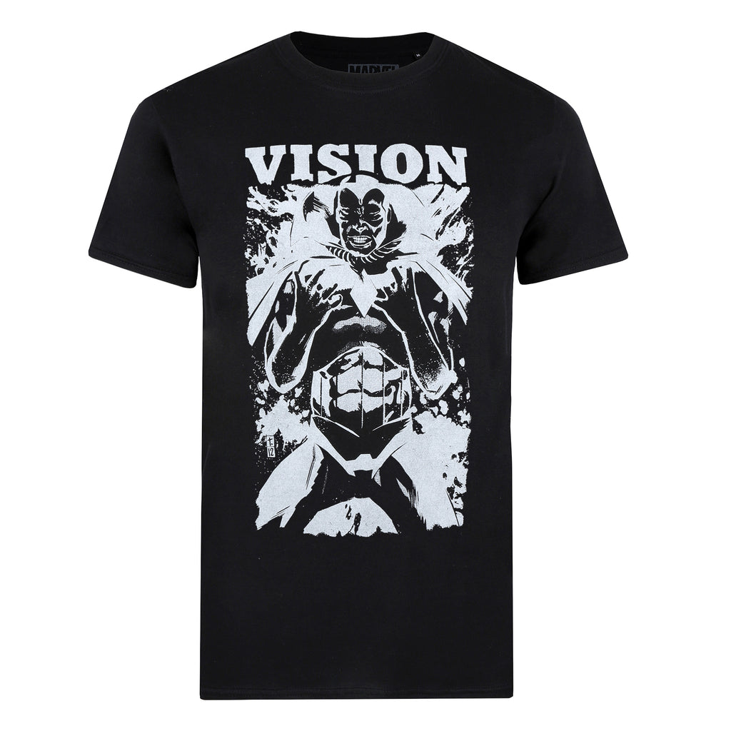 Marvel Mens - Vision Mono - T-shirt - Black