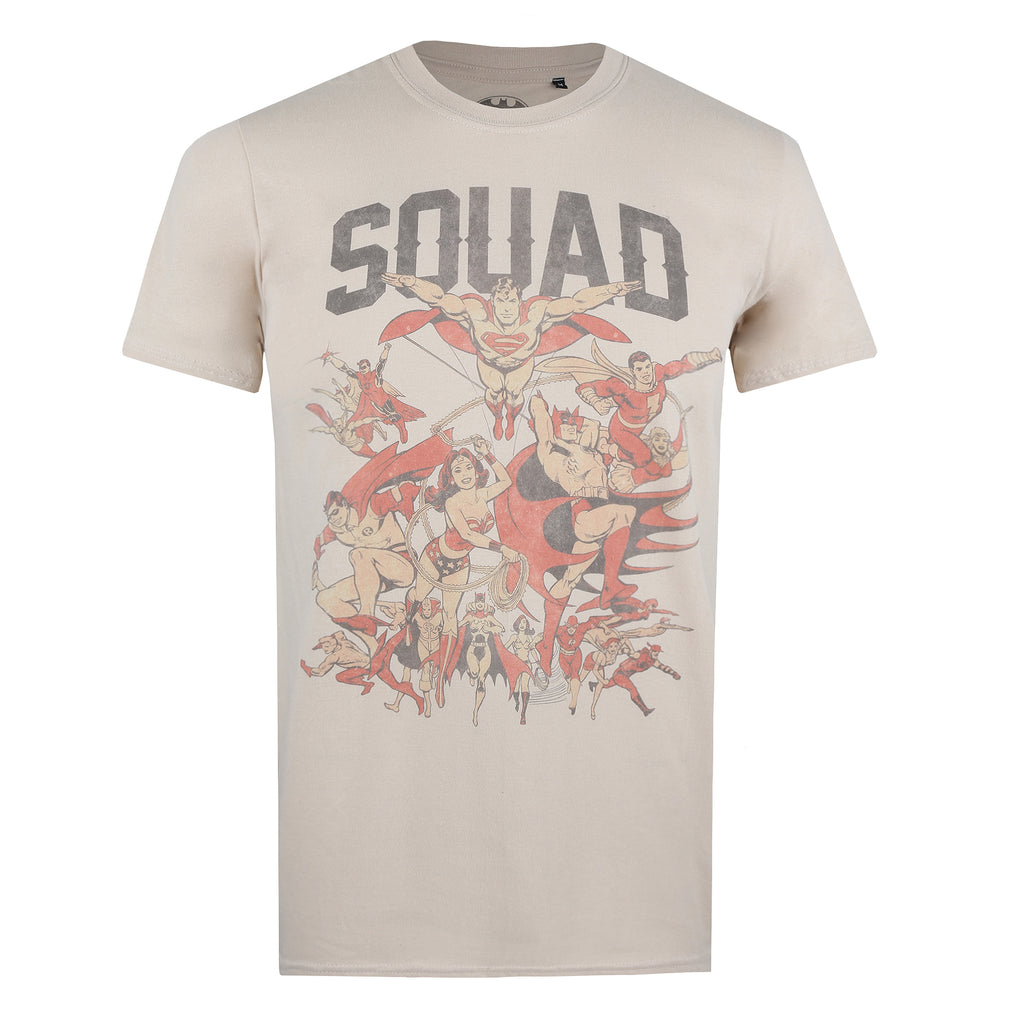 DC Comics Mens - Squad - T-shirt - Sand