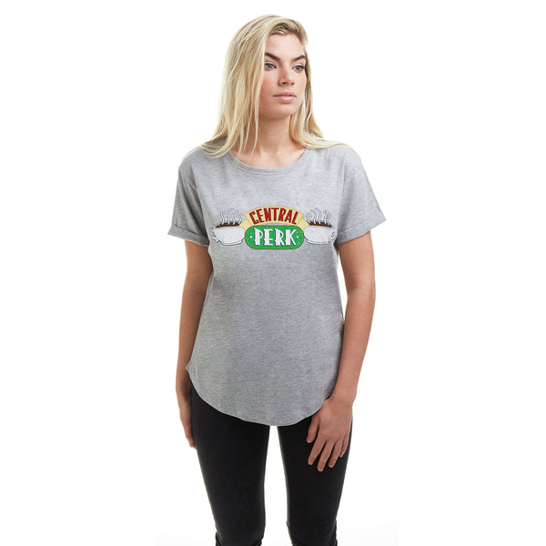 Friends Ladies - Central Perk - T-shirt - Sport Grey