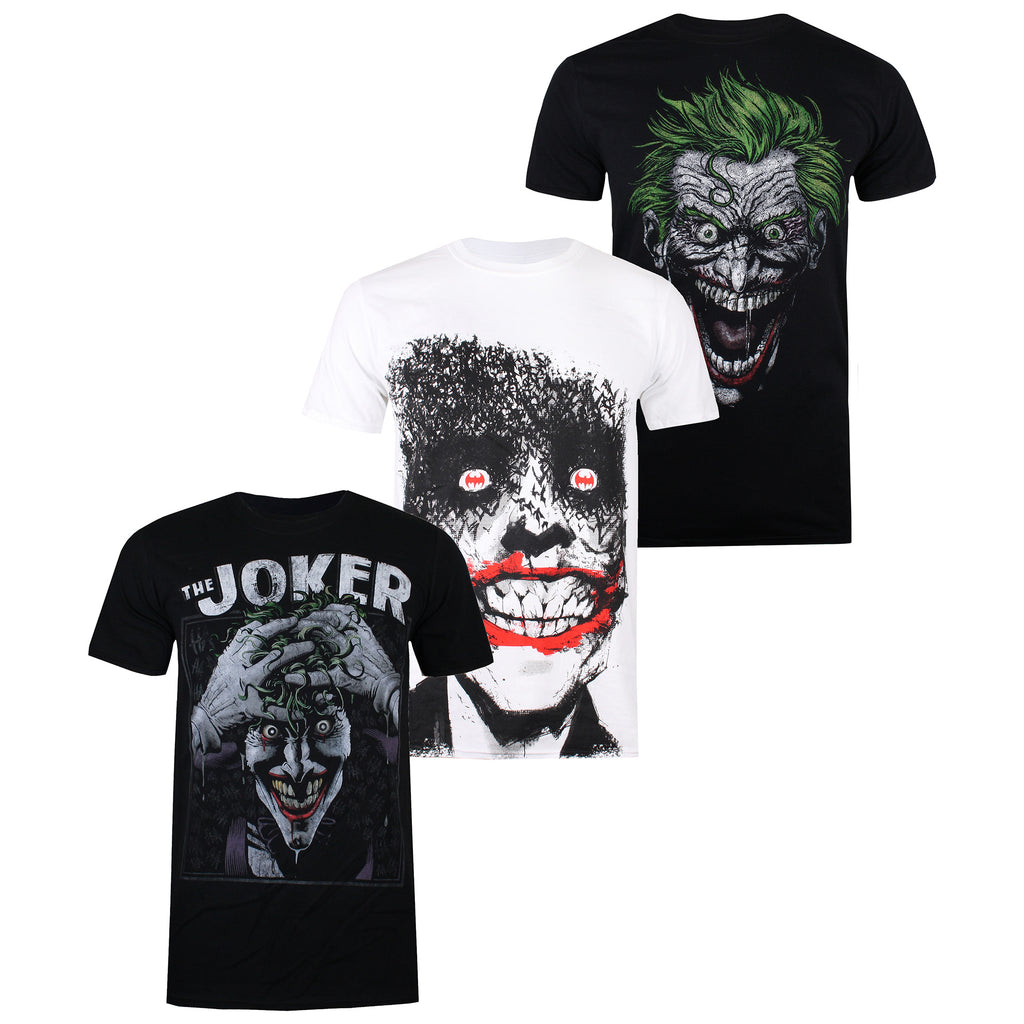 DC Comics Mens - Joker - T-shirt Pack - Multi