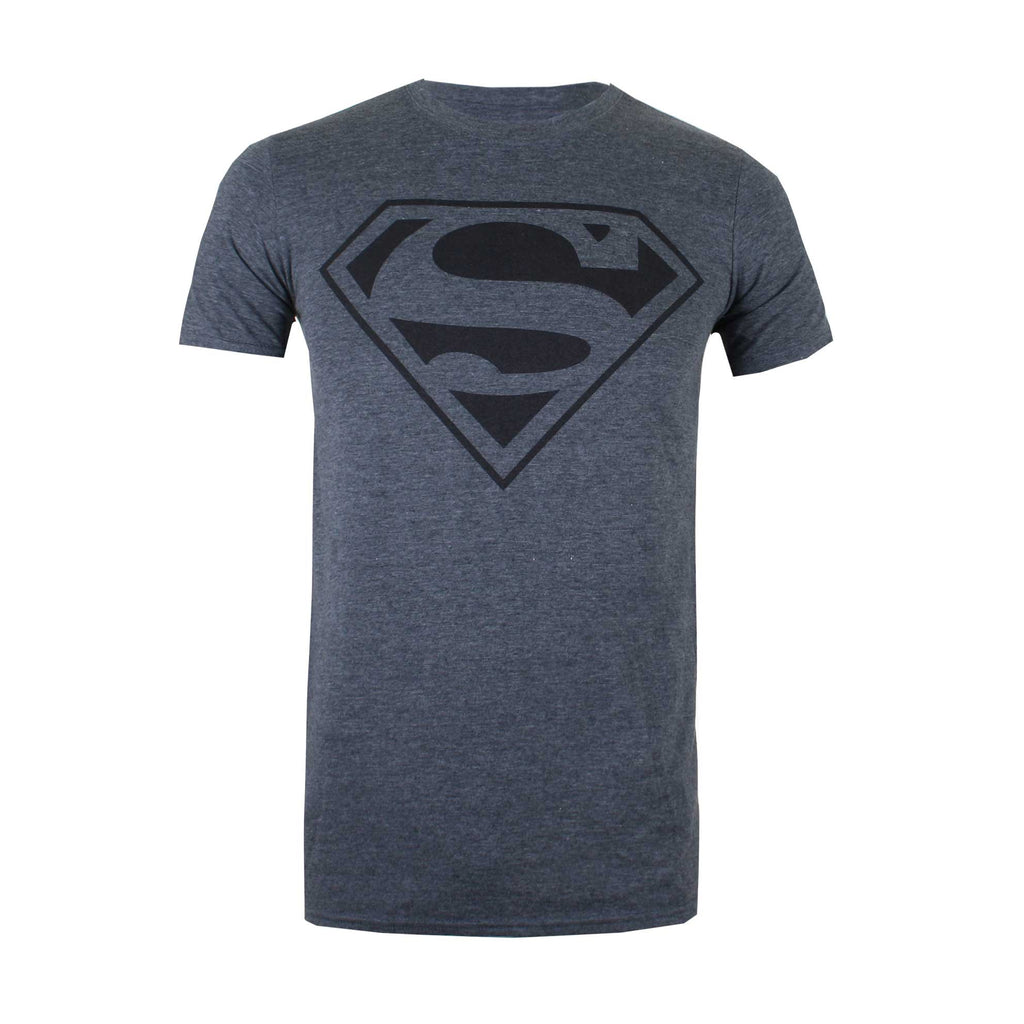DC Originals Marble Superman Logo Kids' T-Shirt - Black Clothing - Zavvi US