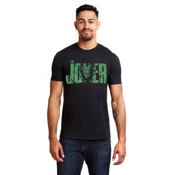 DC Comics Mens - Joker Text - T-shirt - Black