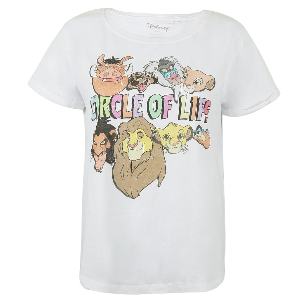 Disney Ladies - Circle Of Life - T-shirt - White