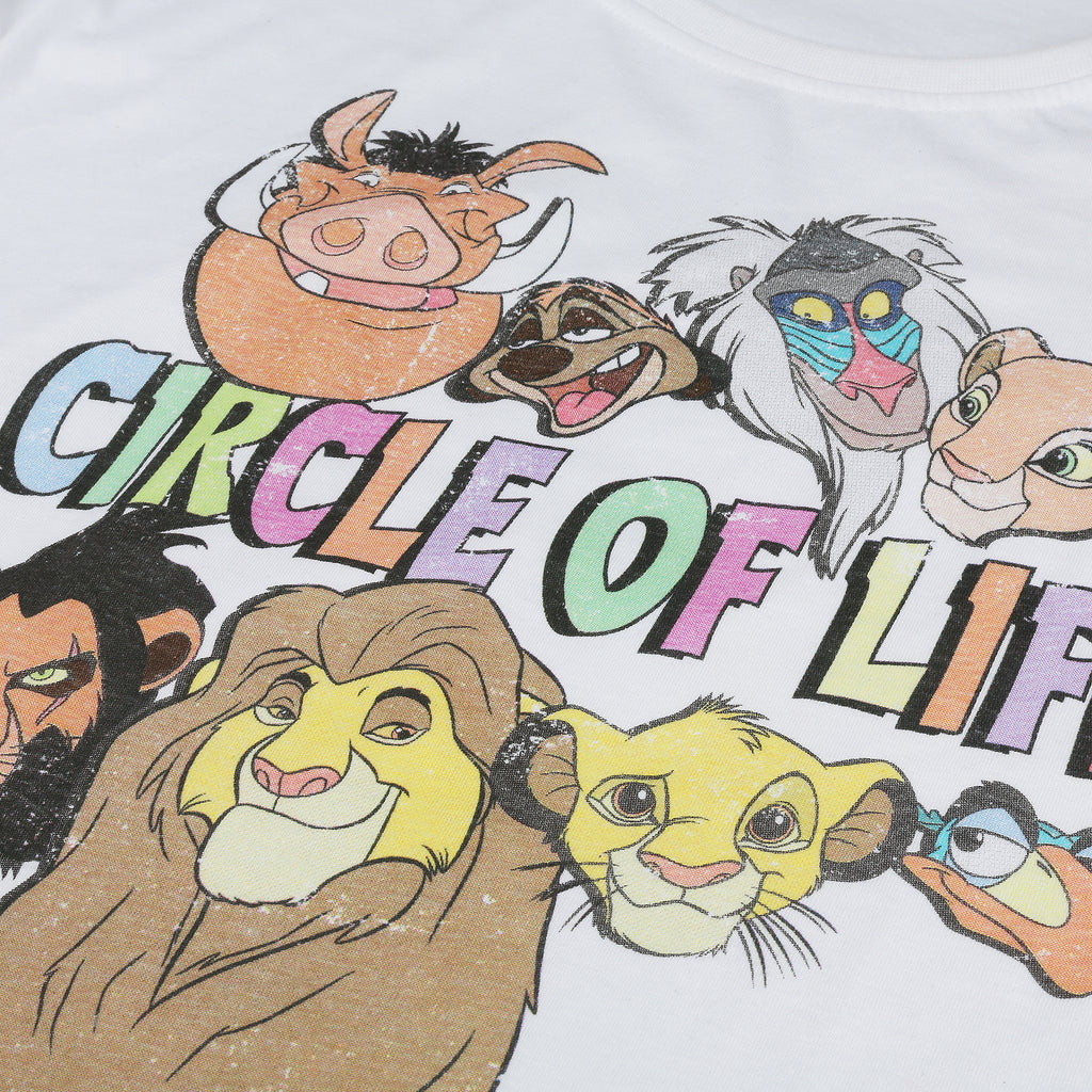 Disney Ladies - Circle Of Life - T-shirt - White