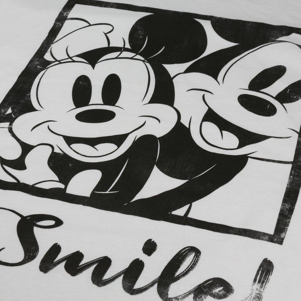 Disney Ladies - Hashtag Smile - T-shirt - Vintage White