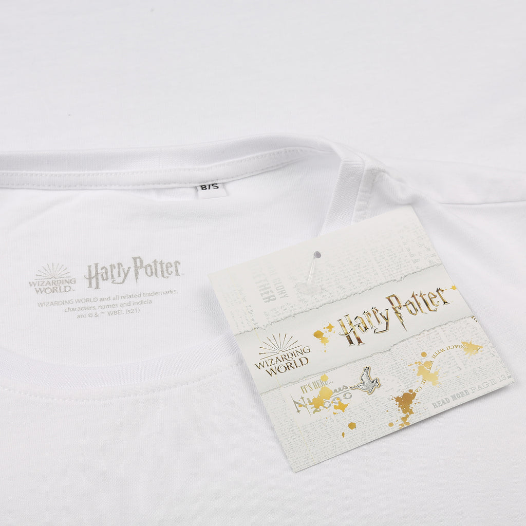 Harry Potter Ladies - HP Metallic - T-shirt - White