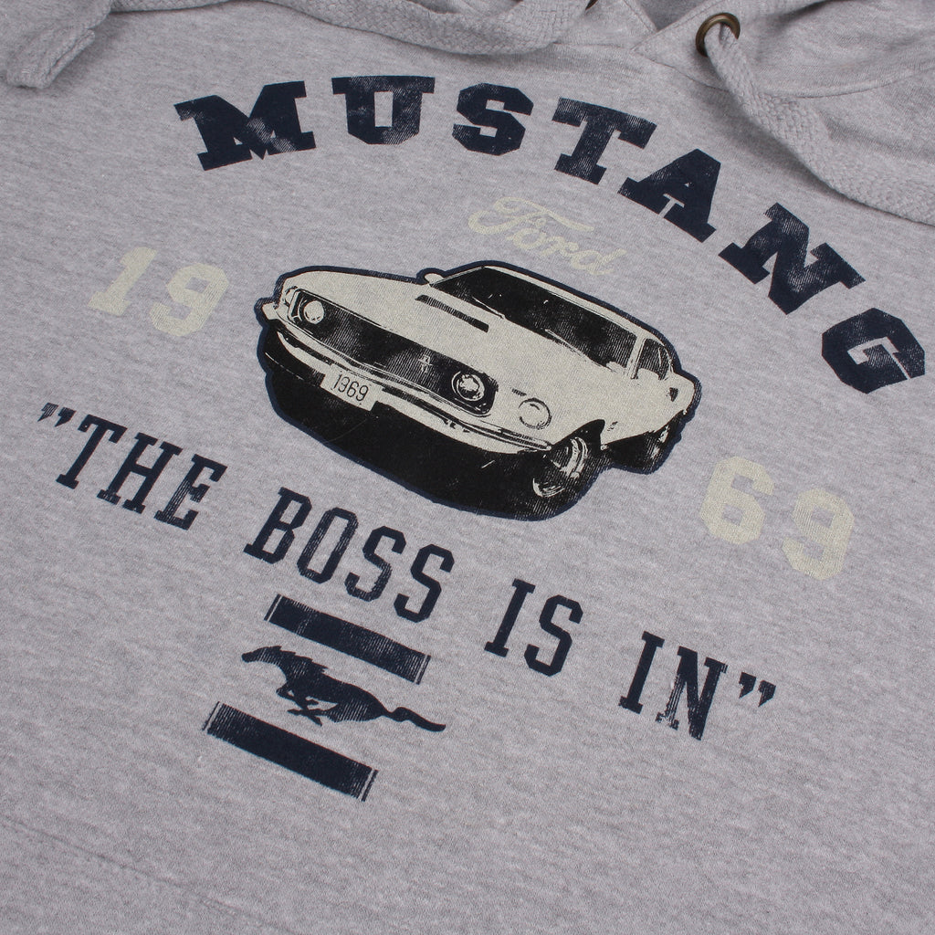 Ford Mens - The Boss Is In - Pullover Hood - Grey Marl