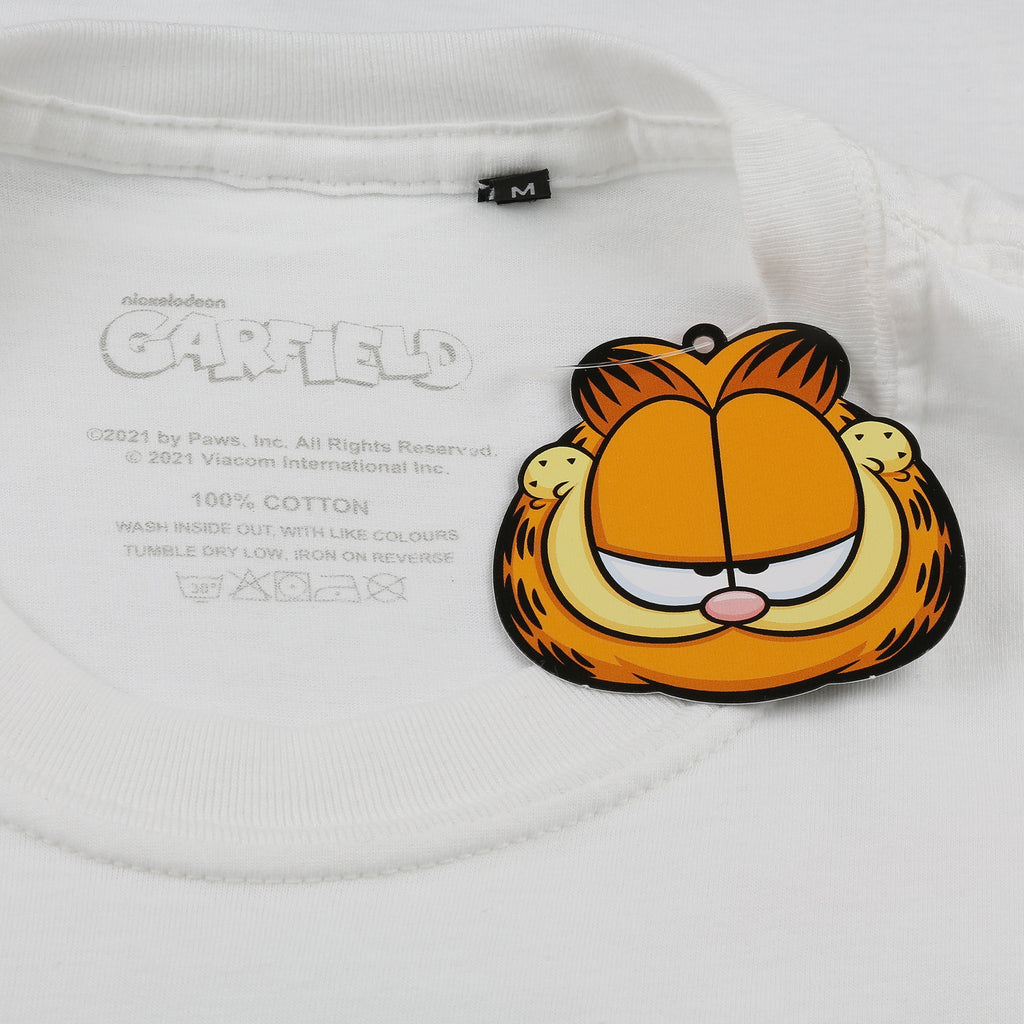 Garfield Mens - Garfield Grin - Long Sleeve T-shirt - White