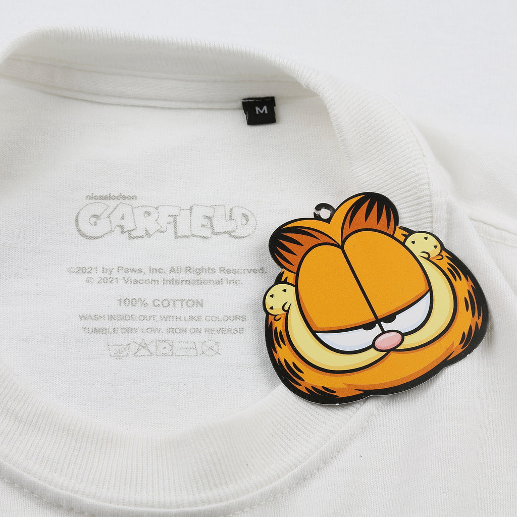 Garfield Mens - Garfield Angler - Long Sleeve T-shirt - White