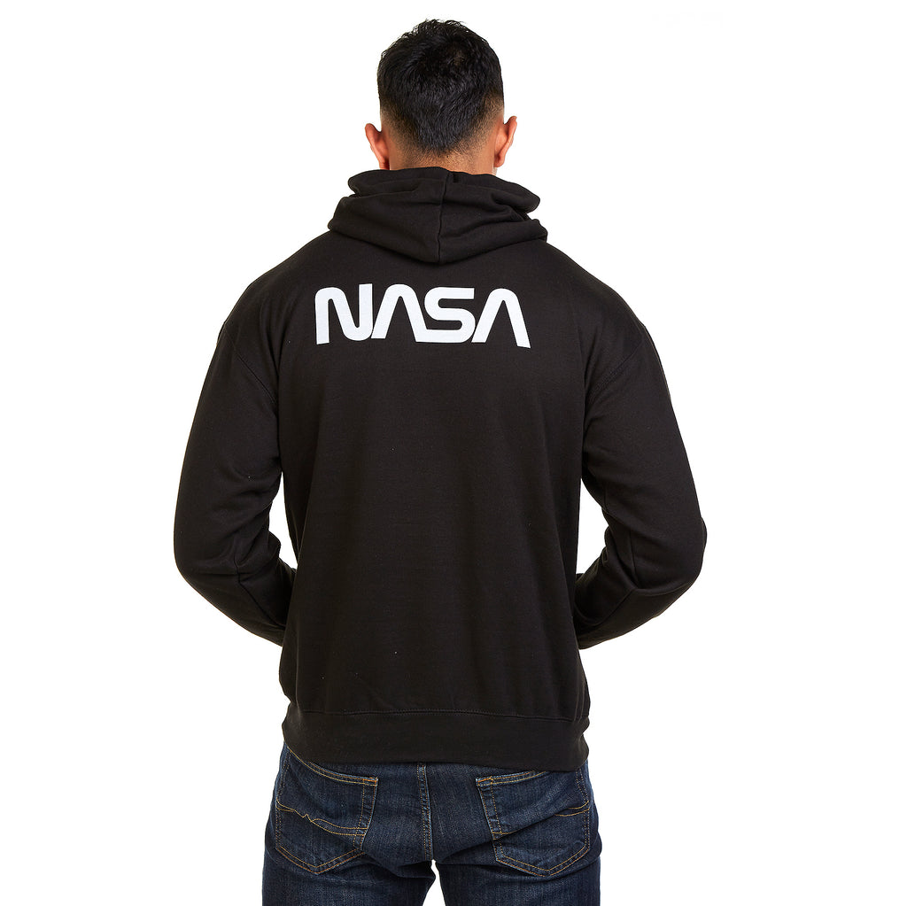 NASA Mens - Circle Logo - Pullover Hood - Black