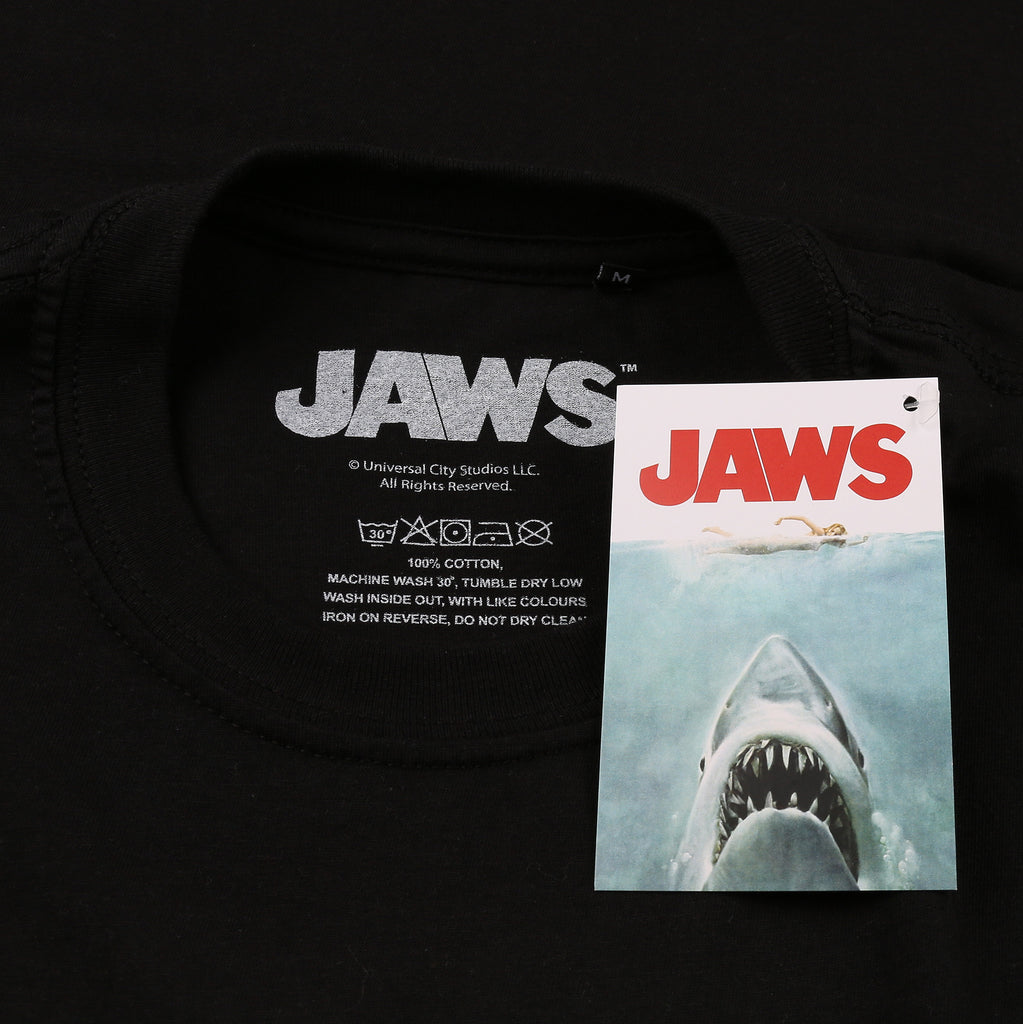 Jaws Mens - Shark - T-shirt - Black